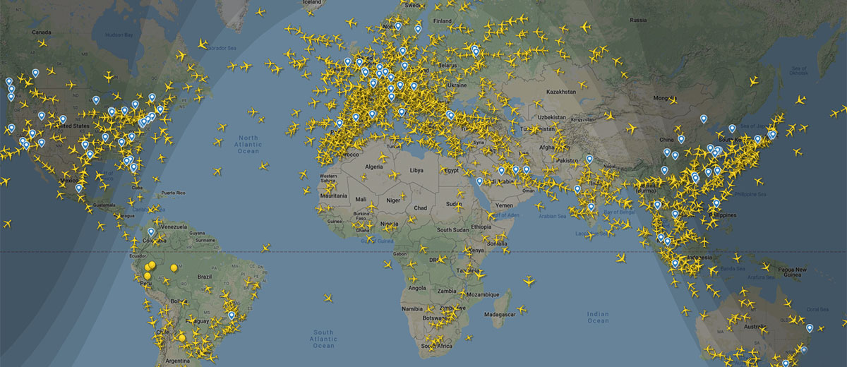 24 live flight radar