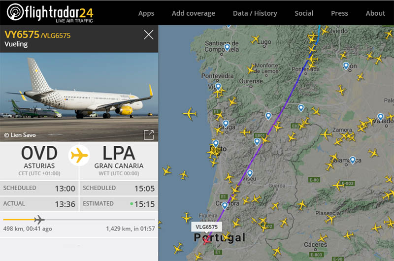 flightradar24 karte 2