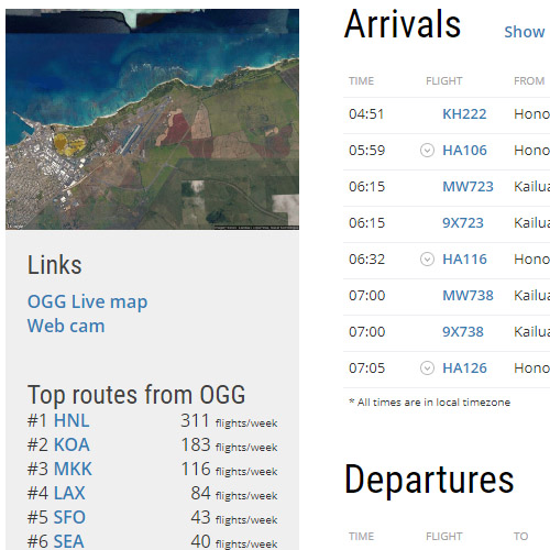 llegadas y salidas de flightradar