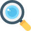 magnifying glass logo